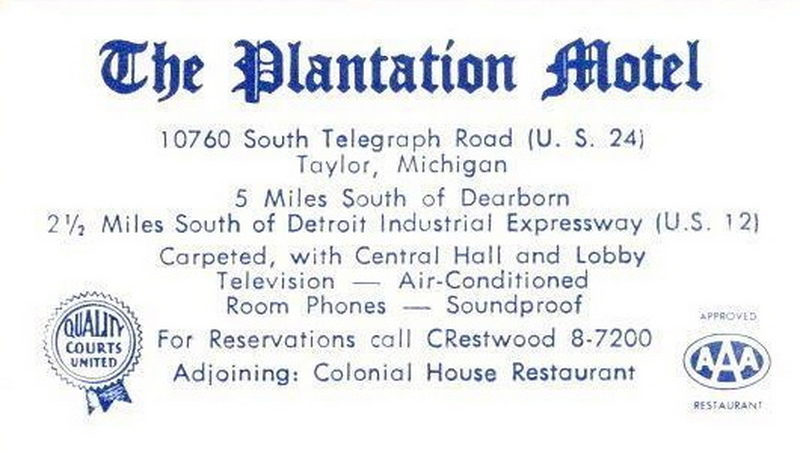 Planatation Motel (Best Value Inn) - Postcard (newer photo)